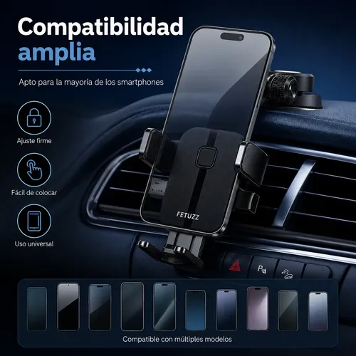 Soporte Celular Fetuzz Auto Ventosa Parabrisas Ajustable 360