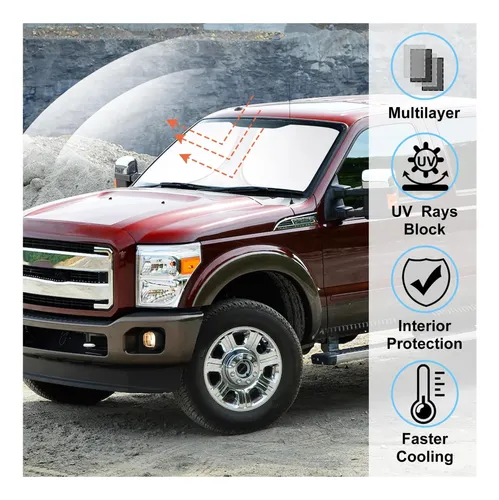 Parasol Para Parabrisas, Ajuste Para Ford F250, Resistente