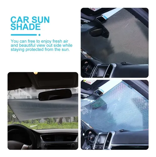 2pcs Parasoles Retráctiles Para Parabrisas Del Auto