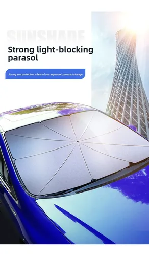 Parasol Universal Para Parabrisas De Coche, Titanio Plateado