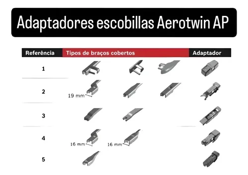 Kit Escobillas Bosch Aerotwin Plus P/ Ford Ranger 2017/2022
