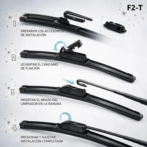 Set De 2 Limpiaparabrisas Para Nissan Hev
