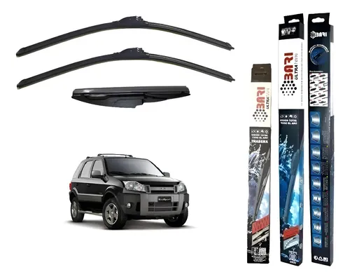 Kit De 3 Escobillas Ford Ecosport 2008 2009 2010 2011 2012