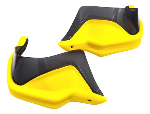 Parabrisas Protector De Mano Para Manillar De Amarillo Gris