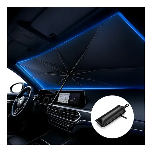 Parasol Portátil Coche Camion Bloqueador Protector Parabrisa