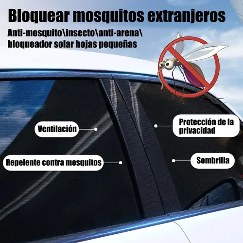 Y 4 Cortinas Laterales Para Parabrisas Automotriz