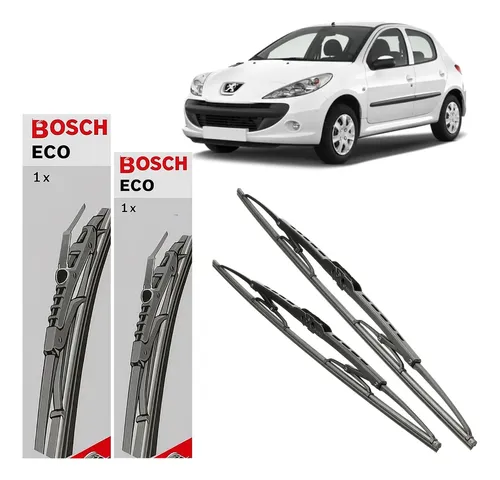 Juego Escobillas Delanteras Limpiaparabrisas 206 207 Bosch