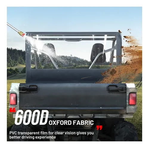 Rkv86 Parabrisas Trasero Para Utv Ventana Trasera