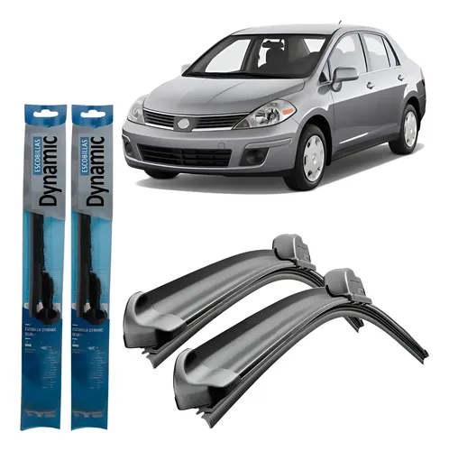 Juego Kit Escobillas Nissan Tiida 2011 2012 2013 2014 2015