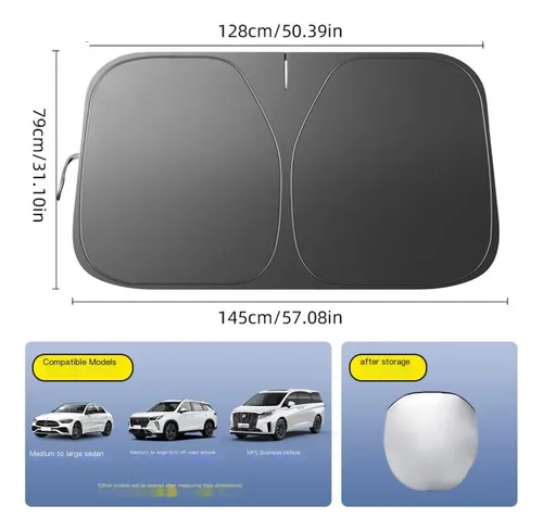 Protector Solar Para Parabrisas Delantero De Auto