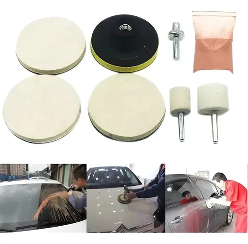 Práctico Kit De Pulido De Parabrisas Eli De 8 Piezas