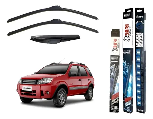 Kit 3 Escobillas Limpiaparabrisas Ford Ecosport 2003-2012