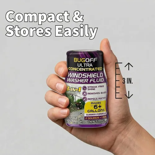 Líquido Limpiaparabrisas Bugoff Ultraconcentrado, 65 Ml
