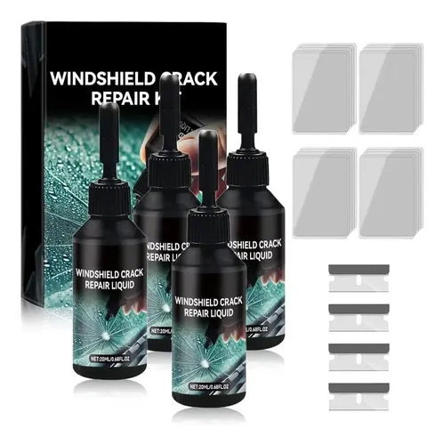 Kit De Reparación Para Eliminar Grietas En El Cristal, 4 Unidades, 4 Unidades