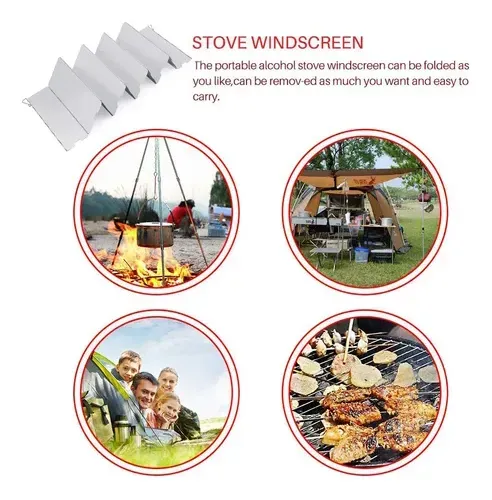 Parabrisas Plegable De Aluminio Premium Para Camping 10 Plac