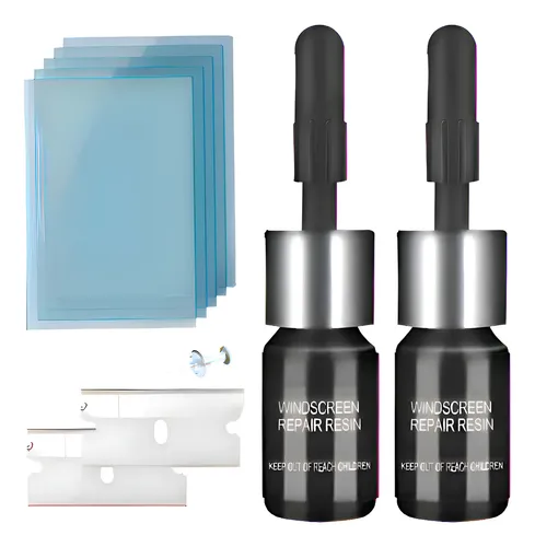 Kit Reparacion Grietas Parabrisas 2 Botellas Nano Liquido /