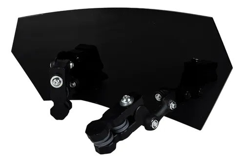 Deflector De Parabrisa Negro Con Soporte Phantom Mtc