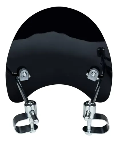 Parabrisa Negro Faro Redondo Para Zanella Ceccato R150 Mtc