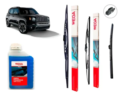 Kit 3 Escobillas Limpiaparabrisas Jeep Renegade 2015