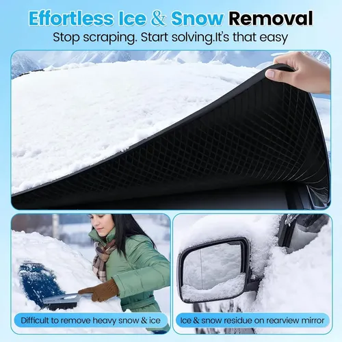 Cobertor Para Parabrisas Invierno Impermeable Con Bolsillos