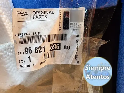 Parabrisas Con Sensor De Lluvia Original C3 Aircros