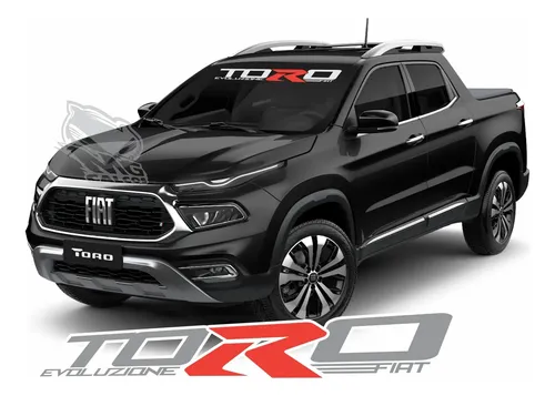 Calco Fiat Toro Parabrisas Vidrio Gris/rojo