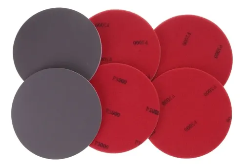 Almohadilla De Pulido De Fieltro Adhesivo De 5 Pulgadas Y 125 Mm Para Coche W
