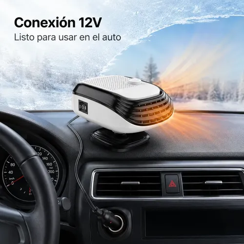 Calefactor Desempañador Portátil 12v Para Auto Parabrisas