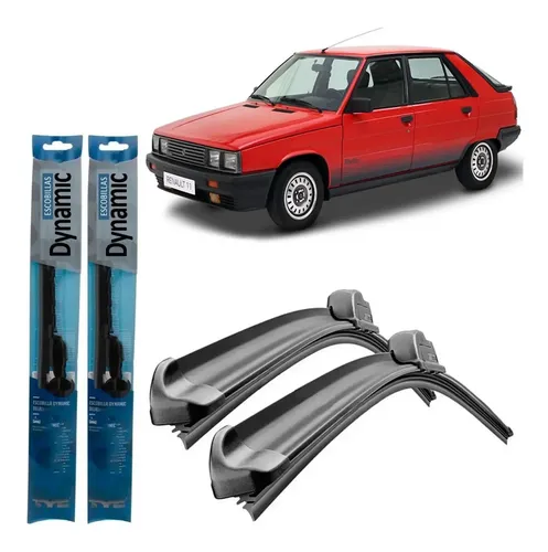 Juego Kit Escobillas Renault 9 Renault 11 Limpiaparabrisas