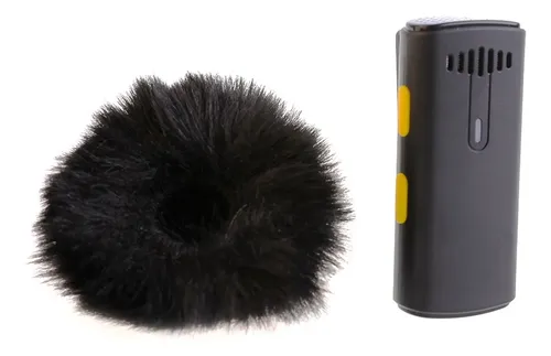 Alfiler Lavalier Para Micrófono Y Parabrisas Con Solapa En F Negro