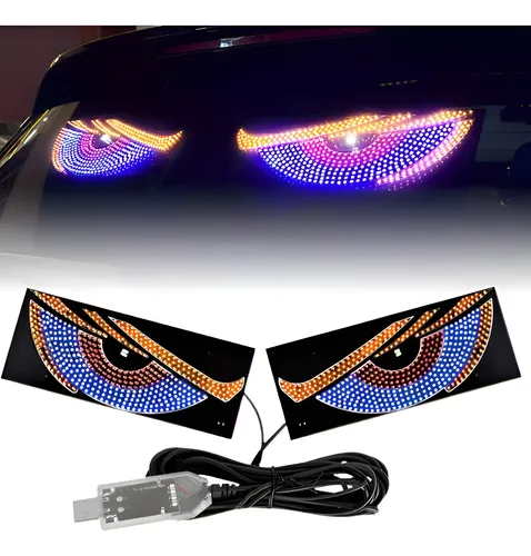 Faro Decorativo Ojos Diablo Led Parabrisas Coche Tuning