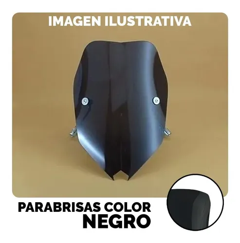 Parabrisas Curtain Universal Yamaha Xj 6 Similares Negro Um