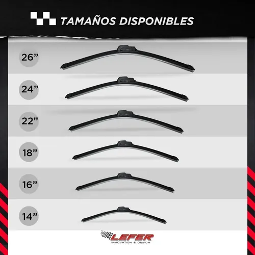 Escobilla Limpiaparabrisas Flex Varios Vehículos Y Pulgadas
