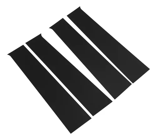 Puerta Pillar Post Trim, 4 Unidades, Policarbonato De Alta Resistencia, Color Negro Brillante