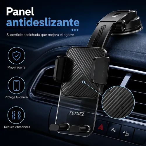 Soporte Celular Fetuzz Auto Ventosa Parabrisas Giro 360 Ajus
