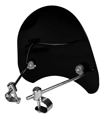 Parabrisa Negro Faro Redondo Para Zanella Rx 150 Mtc