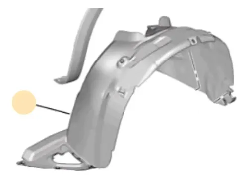 Guardaplast Delant Der Peugeot 9801673180