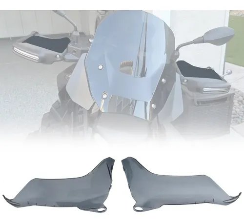 Protector De Parabrisas Negro, Guardamanos Para Moto