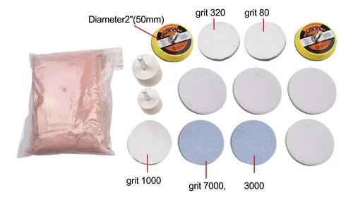 Kit Para Pulir Y Eliminar Rayaduras De Parabrisas En Vidrio