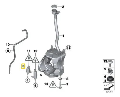 Bomba Limpiaparabrisas Para Mini Cooper R56 N12