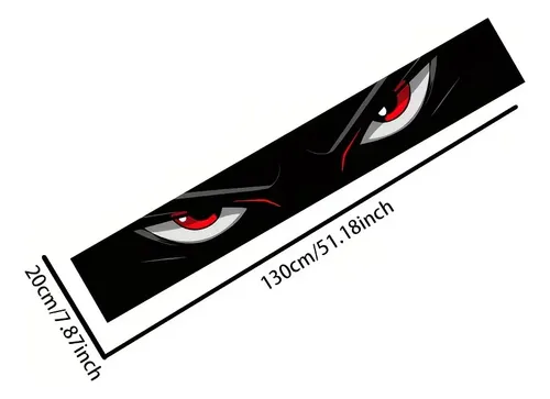 Calcomanía Para Parabrisas De Auto Diseño Ojos Enojados