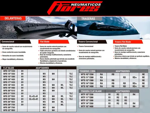 Kit 3 Escobillas Limpiaparabrisas Chevrolet Cruze 2010/16