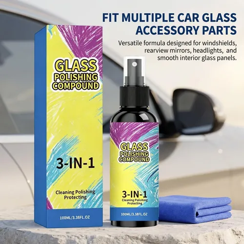 Auto Glass Cleaner 100ml Fast Drying Long-lasting Polishing