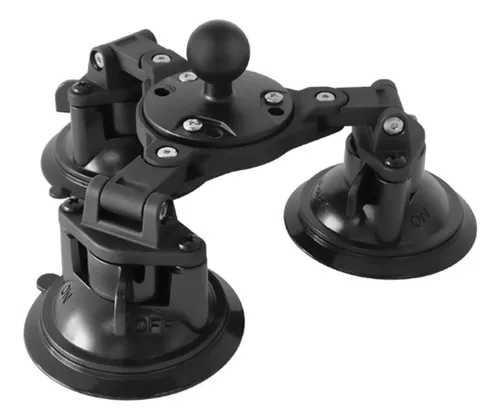 Soporte Ventosa Triple Ajustable Soporte Articulado Con