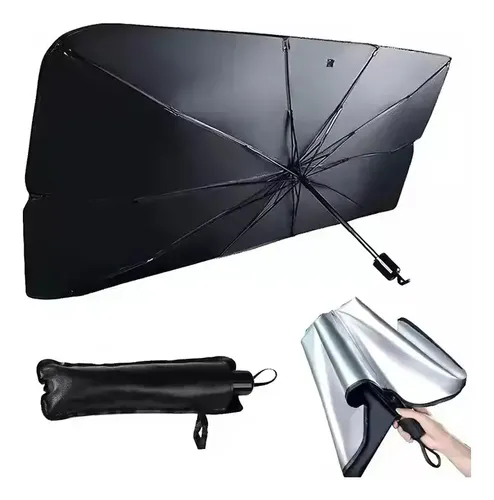 Paragua Cortina Parasol Plegable Metalizada Parabrisas Auto