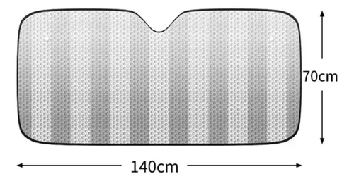 Parasol For Parabrisas De Auto 140×70 Cm Plegable N