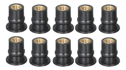 2 Tuercas De Goma Accesorios Para Parabrisas De 10x M5