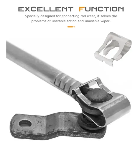 Kit 2 Clips Reparo Palanca Limpia Parabrisas Auto