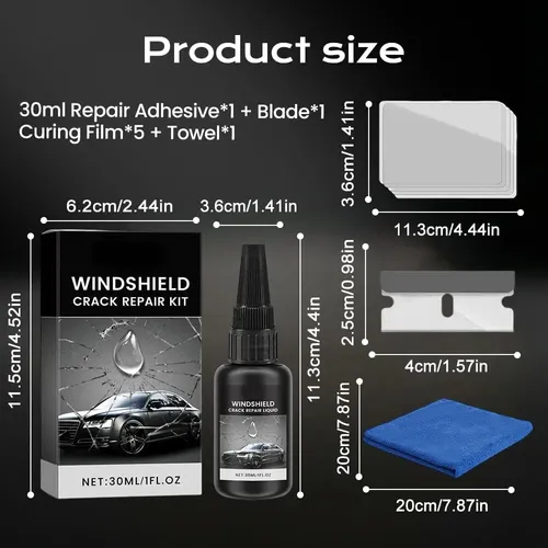 2026 New Windshield Crack Repair Kit, Advanced Formula