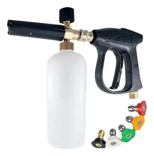 Pistola Hidrolavadora Espuma 5 Boquillas High-pressure Cleaning Gun With 5 Nozzles